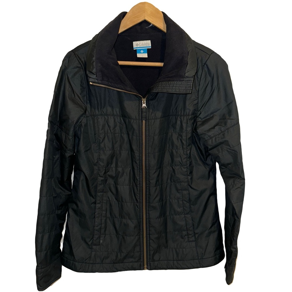 Black Columbia Fleece Lined Jacket Size S
